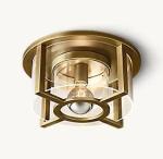 Frosted Glass Dimmable Luxury Ceiling Lights With Brass Finish