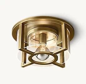 China Frosted Glass Dimmable Luxury Ceiling Lights With Brass Finish factory