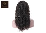 Fluffy 20inch 100 Real Human Hair Wigs Deep Wave 4x4 Closure Wig
