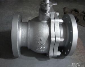 China cast steel flange ball valve factory