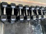 Gym Equipment Home Gym Free Weights Rubber Hex Dumbbells