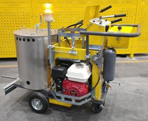 China Thermoplastic Spray Road Marking Machine with Raised Height of 0-10mm factory
