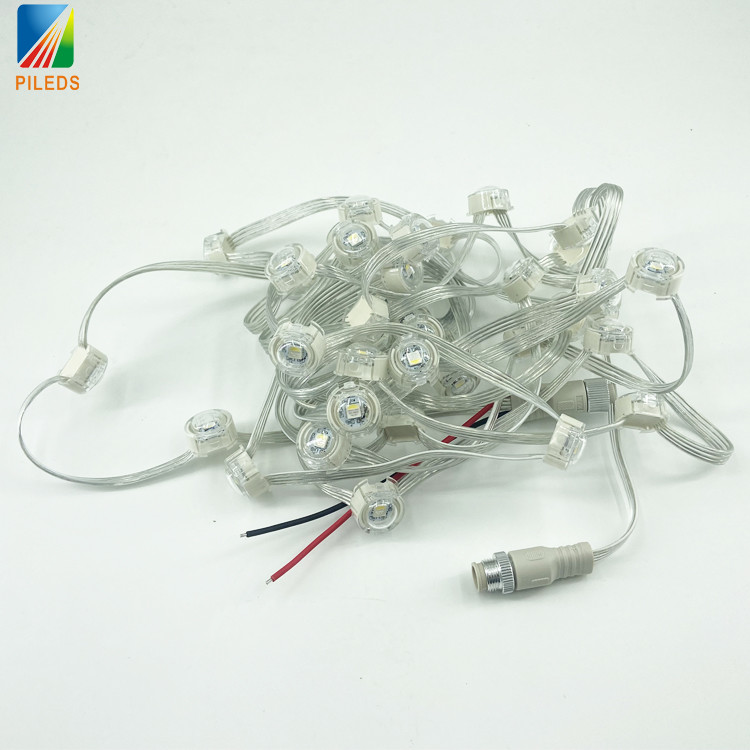 IP67 Anti-Cold UV SK6812 DMX 20MM RGBW Pixel LED Light For Outdoor LED Screen Christmas Plastic Material