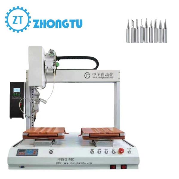 China Intelligent Control High Precision Fully Automatic Soldering Machine With X400*Y400*Z100mm Xyz Range And AC 110-240V factory