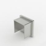90 Degree Glass Balustrade Corner Clamps CCC Stainless Steel Glass Balustrade