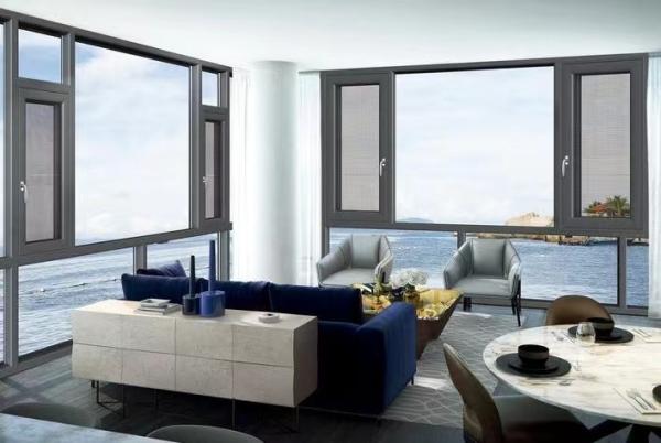 Customisable Aluminum Casement Windows for Office Buildings Soundproof and