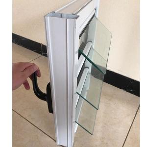 China Functional Blind Shutter Louver Glass Window With Simplicity Material factory