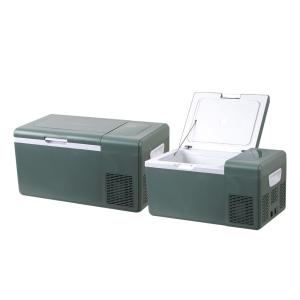 China 12V 25L Mini Office Fridge Compact Design with Inverter Compressor and European Socket factory