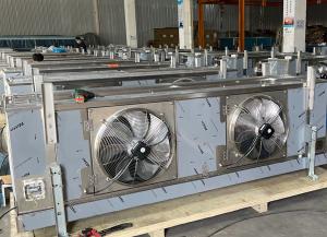 China Two fans Air Condenser Cooler Condenser Use for Vegetable Refrigeration factory