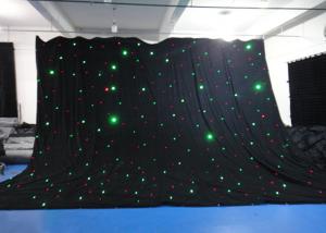 China RGBY LED Stage Backdrop , LED Star Cloth Backdrop For Wedding Decoration factory