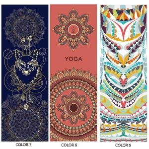China 16 Patterns Printed Yoga Towel 185X63cm Microfiber Cover Yoga Mat Towel factory