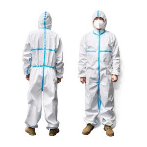 China Elastic Wrist Polypropylene Disposable Protective Coveralls factory
