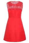 round neck sleeveless fashion elegant sex office uniform design for women dress