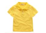 Soft Cotton Polo Shirts With Company Logo Embroidery / Kids Short Sleeve Polos
