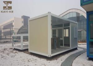 China Glass Wool Panels Prefabricated Container Homes Sturdy Durable With Cement Board Floor factory