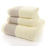 Thickened Absorbent 3pcs/1set Towels for Home Hotel Gift Sustainable 100% Cotton