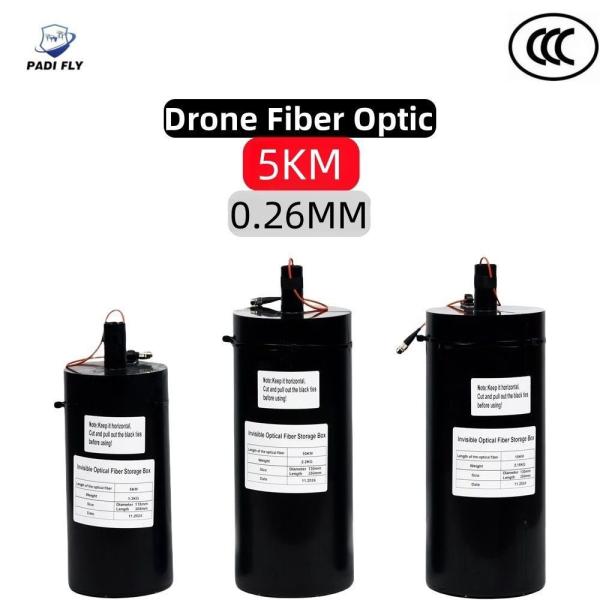 High-Quality 0.26mm Anti Interference Uav Fibre Optic Communications 5km Long