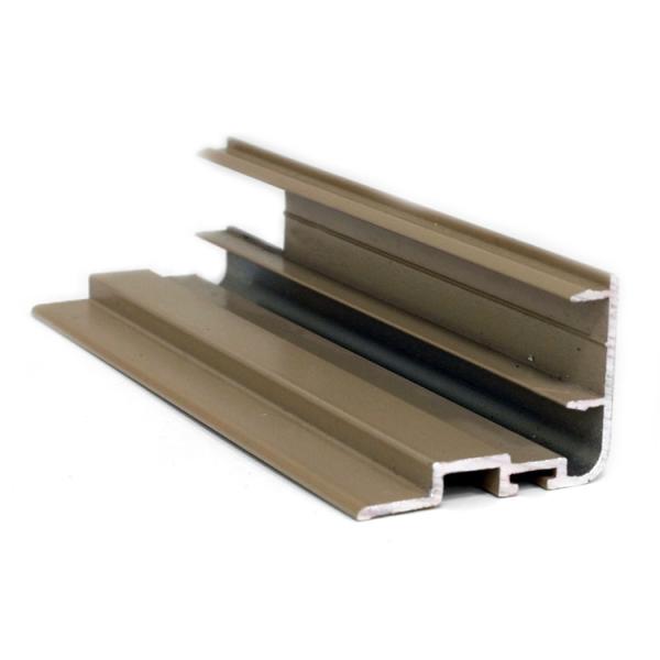 6063 T3 T8 Aluminum Window Profiles Beige Powder Coated Surface