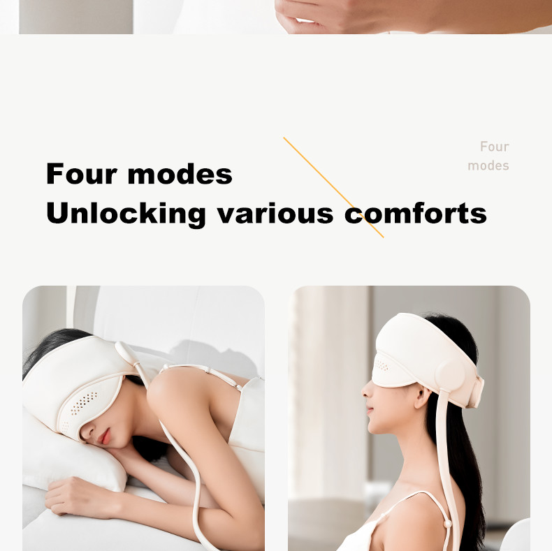 Rechargeable Air Compression Head Massager Eye Care Hot Compress