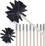 12 Feet Flexible Dryer Vent Brush Cleaning Kit 0.6KG 9 Rods and 1 Brush Head