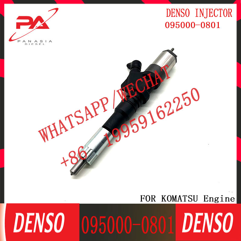 0950000801 Original Auto Parts Diesel Fuel Injector Engine Common Rail Injector 6156-11-3100 095000-0801
