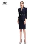 Customized Navy Ladies Office Formal Suits Set for Women Upgrade Your Office