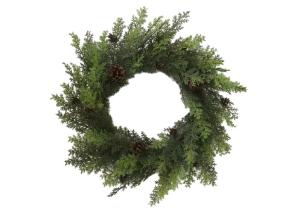 China 24&quot; Artificial Christmas Wreaths For Window Decor factory