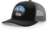 Two Tone 6 Panel Trucker Hats Plain Vintage Embroidered Printed Logo