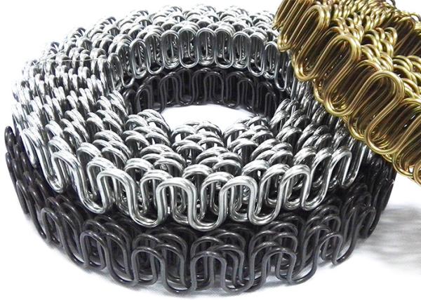 Customized Upholstery Zig Zag Springs High Carbon Steel Wire Materials 8 9 11