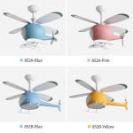 Custom Helicopter Ceiling Fan Light , Airplane Ceiling Fan Remote Control For