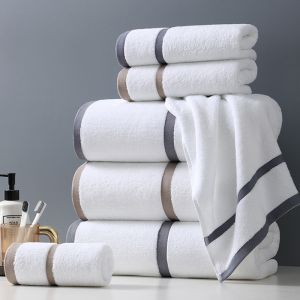 Multi Purpose Hotel Collection Bath Towel Sets Hypoallergenic Convenient