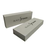 Simple Elegant Custom Logo Print Black Watch Strap Box Packaging Paper Box