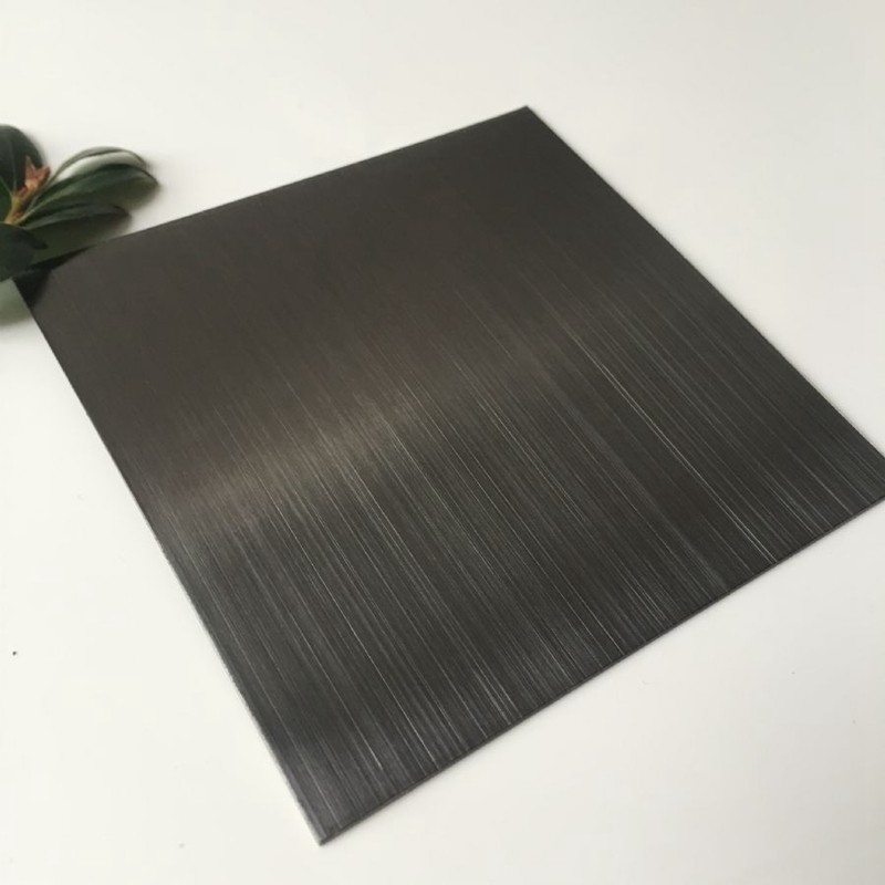 USA Import Price 304 316 PVD Color Black Hairline Stainless Steel Sheet