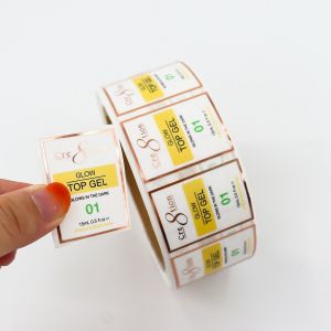 ISO Certificate Customized Cosmetics label Printed Toiletries label adhesive