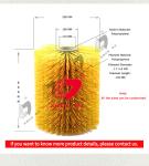 Electric Automatic Dairy Farm Cow Body Brush PP Customized