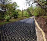 Textured And Perforated Gravel Grid HDPE Geocell For Road Construction