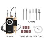OEM Cordless Electric Nail Drill 35000rpm Rechargeable File with Type C charging