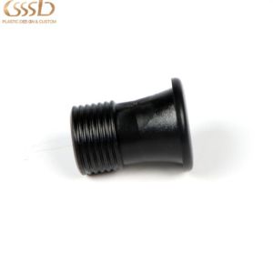 China Custom black ABS Rod Pipe Plastic thread injection parts factory