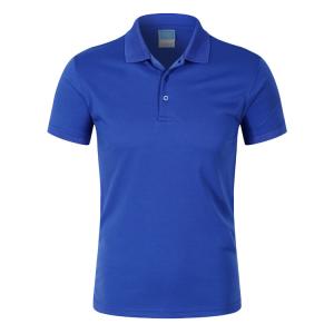 China Eco Friendly SGS Blue Polo T Shirt Custom Applique Logo factory