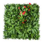 Dark Green Hedge Artificial Green Walls Vertical Bush Panel 45mm For Garden