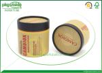 Luxury Cylinder Cardboard Tube Boxes Custom Printed For Candle Packaging