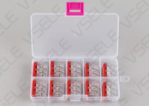 10Pcs / Box Conductor Push Wire Terminals Block With Lever