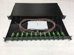 19" 1U Sliding Fiber Optic Patch Panel SC Adapter