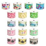 Egg And Rabbit Easter Wired Ribbon 50mm 5cm Easter Bunny Ribbon