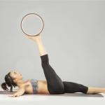 Fitness Yoga Roller Wheel , Cork Yoga Wheel TPE Yoga Circles Gym Workout Back