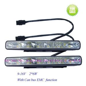 China 9-16V High Power 6 LED Daytime Running Light factory