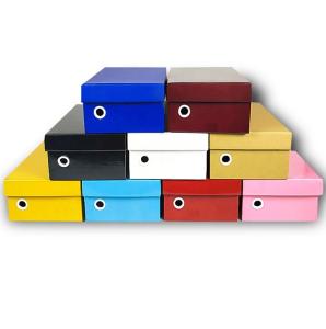China Colored Custom Cardboard Boxes , Recycled Paper Box Shoes Packaging factory