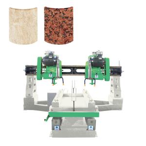 China 35kw Four Blades Stone Slab Cutter Machine For Granite Marble Column Arc Slab factory