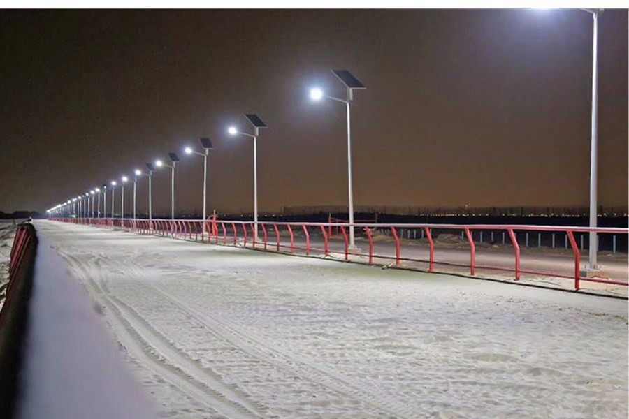 Highway Solar Street Light All In Two Aluminum Material