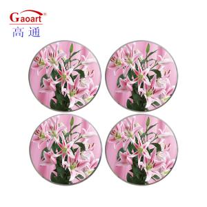 China Green Tempered Cutting Board with Handle ALL-Season Table Decoration Accessories Type factory